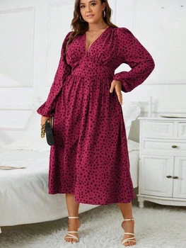 Жіноча сукня SHEIN 714763-3 1XL бордовий (2000004957599)