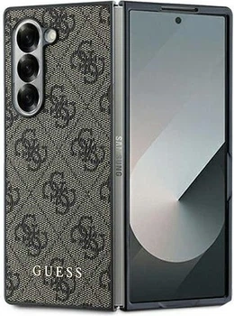 Etui plecki Guess 4G Metal Gold Logo do Samsung Galaxy Z Fold 6 Brown (GUHCZFD6GF4GBR)