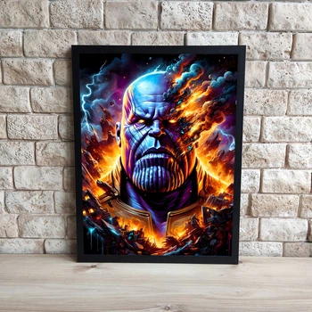 Интерьерная картина-постер на стену Marvel Thanos 30х40 см