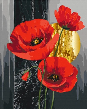 Картина по номерам Красные маки 40x50 BS54558