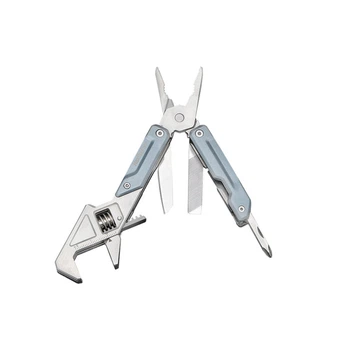 Мультитул NexTool Light Wrench W2 8 функций 6.7 см Сірий
