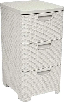 Стелаж Curver Style з 3 шухлядами 3 x 14 л 206314 Кремовий (3253926604020)