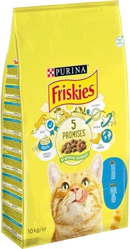 Сухий корм для дорослих котів Purina Friskies з лососем та овочами 10 кг