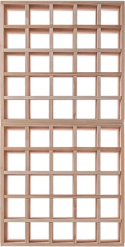 Regał na wino Kadax Loreo K11381 drewniany 104 x 52 cm 2 szt Jasny brąz (5906638310762)