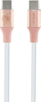 Kabel Guess Silicone with Aluminium FC USB-C to USB-C 1.5 m Pink (GUCCLALRGDP)