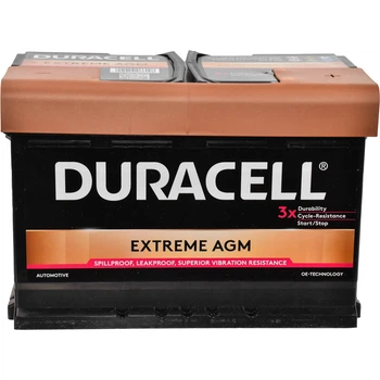 Автомобильный аккумулятор Duracell Extreme AGM (DE70AGM)