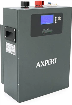 Акумуляторна батарея AXPERT LiFePO4 25.6V 100Ah, 2.56kWh, BMS100A, CAN2.0/RS232/RS485, 6000 cycles, 300x148x420 мм, 23.5 кг (YT27008)