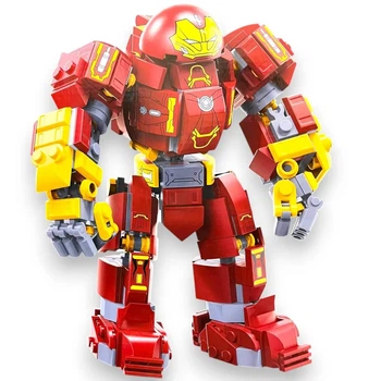 Игровой 3D конструктор Железный человек блочный с минифигуркой подвижная фигурка супергероя для игры и коллекции (LX5776)