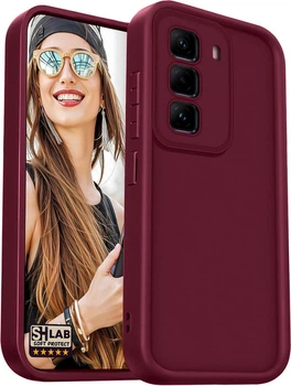 Матовый силиконовый чехол SHLab SoftProtect Infinix Hot 60 Pro+ Wine (43498-42)