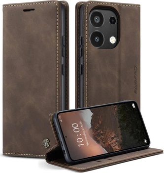 Чехол книжка с магнитом Xiaomi Redmi Note 13 CaseMe Dark Brown (43226-05)