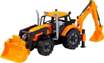 Traktor Cavallino z ładowaczem i koparką 1:32 żółty 1450910 (8719214072889)