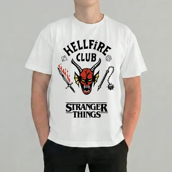 Футболка оверсайз мужская Stranger Things (Очень странные дела) Hellfire Club, размер XL