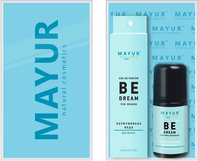Подарочный набор для тела Mayur Be dream Дезодорант 50 мл + Парфюмированная вода 8 мл (2200875119717)