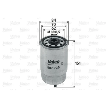 Фільтр паливний Valeo 587735