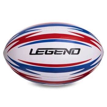 Мяч для регби размер 5 LEGEND R-3288 Белый-красный-синий