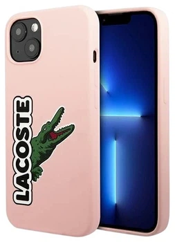 Etui Lacoste do iPhone 13 Silicone Head Crocodile Pink (LCHC13MSHI)