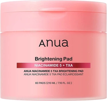 Осветляющие тонер-пады с ниацинамидом 60 шт Anua Niacinamide 5 TXA Brightening Pad