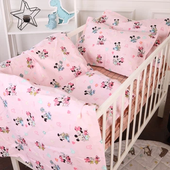 Комплект постельного белья MirSon Бязь 20-0042 Pink Mikey Mouse 110 x 140 см (2200010272758)