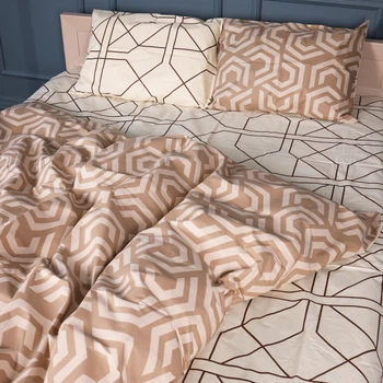 Комплект постільної білизни MirSon Бязь 17-0787 Geometry style 2 x 143 x 210 см (2200011326511)