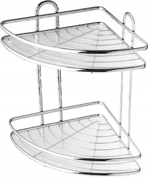 Полиця для ванної кімнати Kadax Kobuk K81 33 x 25 см Срібляста (5902730380719)