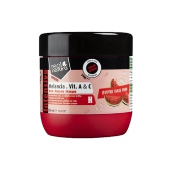 Маска увлажняющая Real Natura SUPER HAIR FOOD MELÂNCIA VITAMINA A+C, 500 мл
