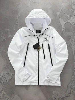 Мужская ветровка - куртка ARC’TERYX водоотталкивающая GORE-TEX M белый