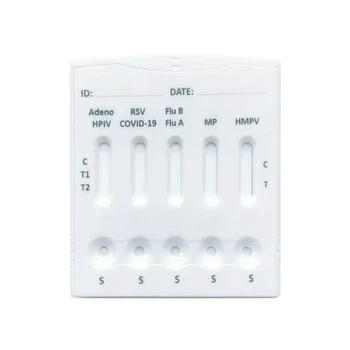 Adeno/ HPIV+RSV/COVID-19+Flu B/Flu A+MP+HMPV Комбінований тест