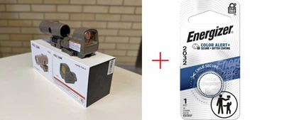 Комплект коллиматор + магнифер Holosun HS510C & HM3X Combo FDE+ Подарунок Energizer 2032 Lithium 3V