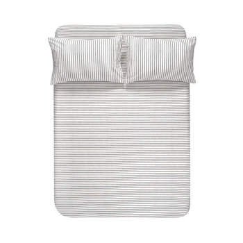 Простынь на резинке с наволочками Lotus Home Timeless антрацит 160*200+50*70 (2) (svt-2000022350280)