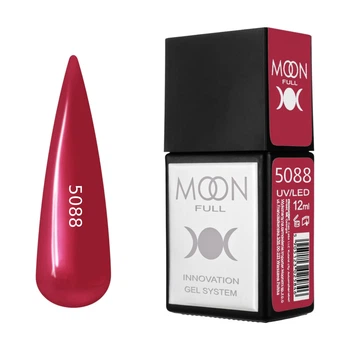 Гель-лак MOON FULL Amazing Color Gel polish №5088 темно-вишневий, 12 мл
