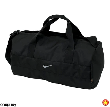 Дорожня спортивна сумка з Cordura 45×25×25 см, відділ для взуття, 22 л, чорна