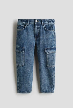 Дитячі джинси-карго для хлопчика H&M 140 см Сині (26010901I)