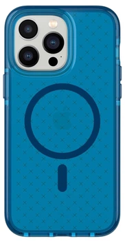 Чохол протиударний силіконовий Tech21 Evo Check MagSafe для Iphone 14 Pro Max (6.7") Classic Blue