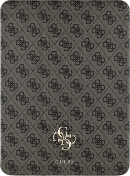 Etui z klapką Guess Magnetic 4G Big Logo do Apple iPad Pro 13" 2024 Brown (GUFC13PM24PS4SGW)