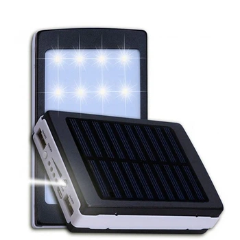 УМБ Повербанк UKC solar+LED Power Bank 10000 mah с фонариком