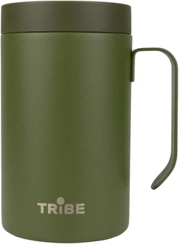 Термокружка Tribe Adventure Mug T-FA-0032-olive 450 мл оливкова