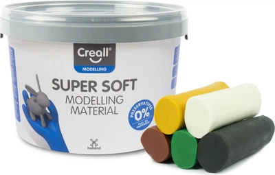 Набір для творчості Creall Super Soft Safari 5 кольорів 1750 г 25090 (8714181250902)