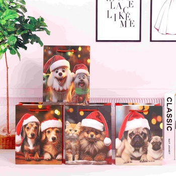 Zestaw torebek prezentowych W&K mix wzorów 40.5 x 31 x 4 cm 12 szt (5906168464058)