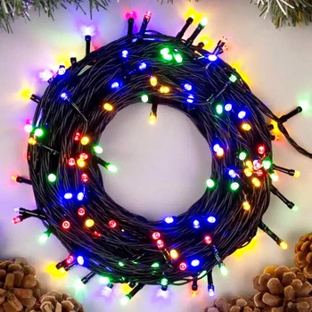 Світлодіодна гірлянда M-2 MULTI, від мережі, 10м, 100LED, Різнокольорове