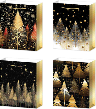 Zestaw torebek prezentowych W&K mix wzorów 40.5 x 31 x 3.1 cm 12 szt (5906168461132)