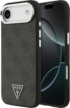 Панель Guess 4G Triangle Logo MagSafe для Apple iPhone Air Black-Silver (GUHMP17MP4TSRCMK)