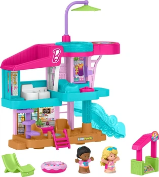 Игровой набор Пляжный домик Барби Fisher Price Little People Barbie Beach House