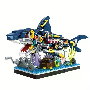 Конструктор акула мегалодон Shark Technic Monster на 499 деталі (763)