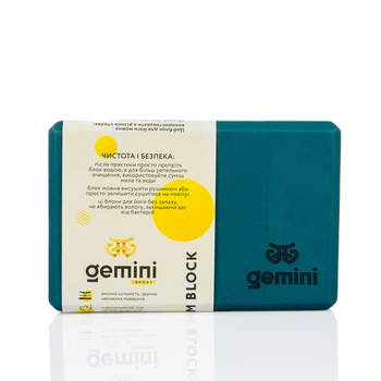 Блок для йоги Gemini Eva Pro 180грам 23х15х7,5см Deep GBK-1014