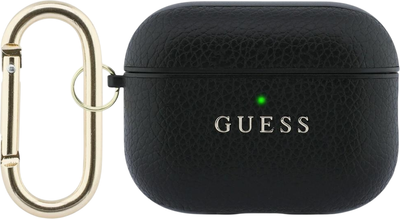 Etui Guess Grained Classic Logo do Apple AirPods Pro 3 Black (GUAP3PGUGMK)