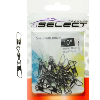 Вертлюжок с застежкой Select SF002 size 12, 10 шт.