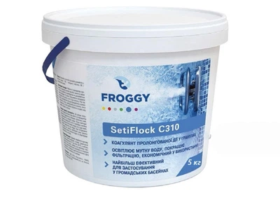 Коагулянт у гранулах SetiFlock C310 FROGGY 5 кг – пролонгована дія для кристально чистої води