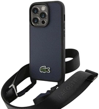 Etui Lacoste do iPhone 14 Pro Iconic Petit Pique Crossbody Navy (LCHCP14LSPVCV)
