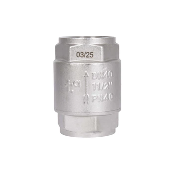 Штоковий зворотний клапан Thermo Alliance Forte 1 1/2" ВВ, латунний шток, PN40, знижений тиск відкриття