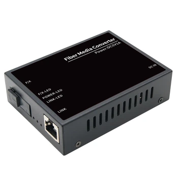 Медіаконвертер GreenVision GV-1001G-F/X-20KM B 1 порт RJ45 1000 Мб/с